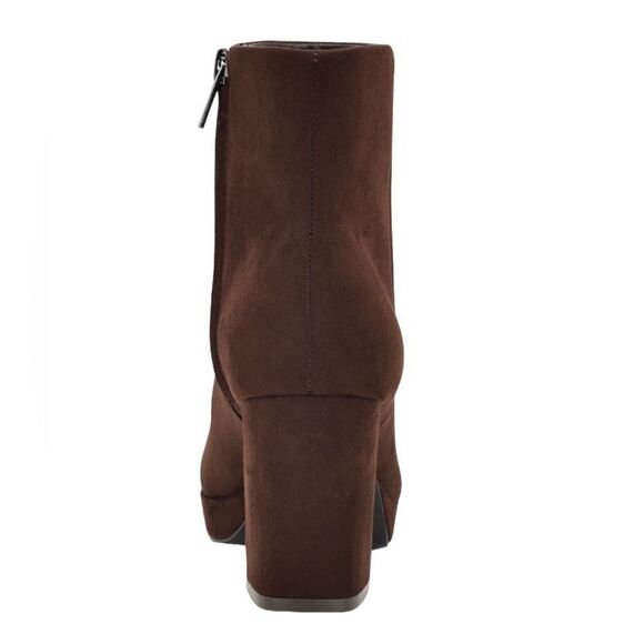 Calvin Klein Boots Womens 6.5 M Jenny Ankle Booties Brown  NWT CALVIN KLEIN UDA‎ HEELED BROWN BOOTIES WOMENS SIZE 10 *New in box*